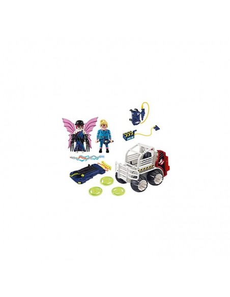Ghostbusters Spengler con Coche Jaula y Lanzador de Discos - Playmobil