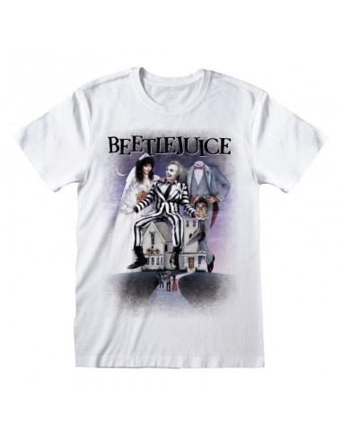 Camiseta Beetlejuice - Poster White - Unisex - Talla Adulto TALLA CAMISETA XL