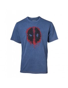 Camiseta Deadpool Faux Denim - Hombre TALLA CAMISETA XL