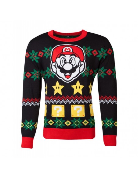 Nintendo - Super Mario Knitted Unisex Jumper TALLA CAMISETA L