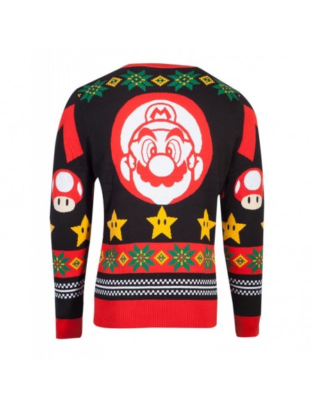 Nintendo - Super Mario Knitted Christmas Unisex Jumper TALLA CAMISETA M