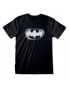 Camiseta DC Batman - Distressed Mono Logo - Unisex - Talla Adulto TALLA CAMISETA S