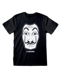 Camiseta La Casa De Papel - Black Mask - Unisex - Talla Adulto TALLA CAMISETA S
