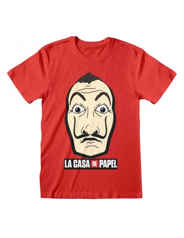 Camiseta La Casa De Papel - Mask And Logo  - Unisex - Talla Adulto TALLA CAMISETA M