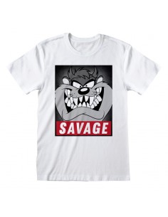 Camiseta Looney Tunes - Taz Savage - Unisex - Talla Adulto TALLA CAMISETA S