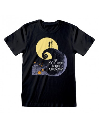 Camiseta Nightmare Before Christmas - Silhouette  - Unisex - Talla Adulto TALLA CAMISETA L