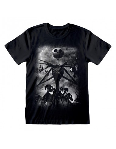 Camiseta Nightmare Before Christmas - Stormy Skies  - Unisex - Talla Adulto TALLA CAMISETA XL