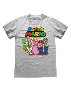 Camiseta Nintendo Super Mario - Vintage Group - Unisex - Talla Adulto TALLA CAMISETA XL