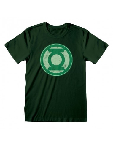 Camiseta DC Green Lantern - Distressed Logo - Unisex - Talla Adulto TALLA CAMISETA L