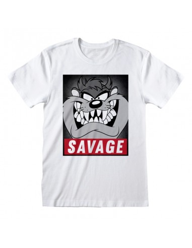 Camiseta Looney Tunes - Taz Savage - Unisex - Talla Adulto TALLA CAMISETA M
